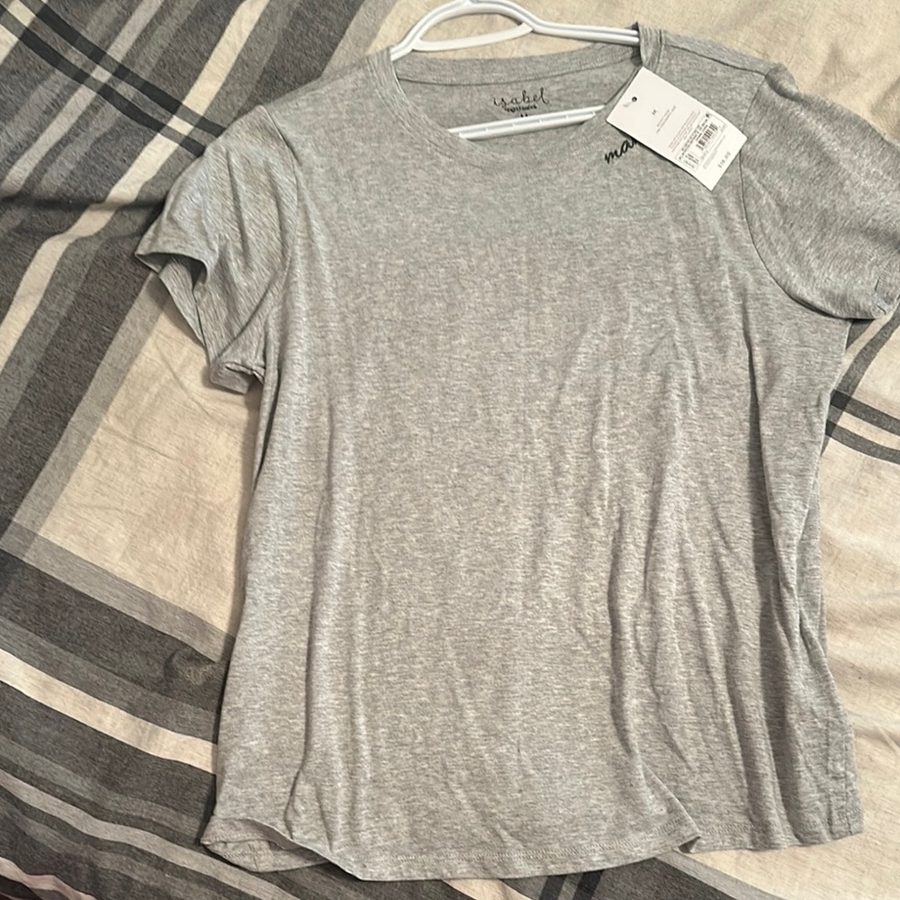Fitted Gray Short Sleeve T-Shirt